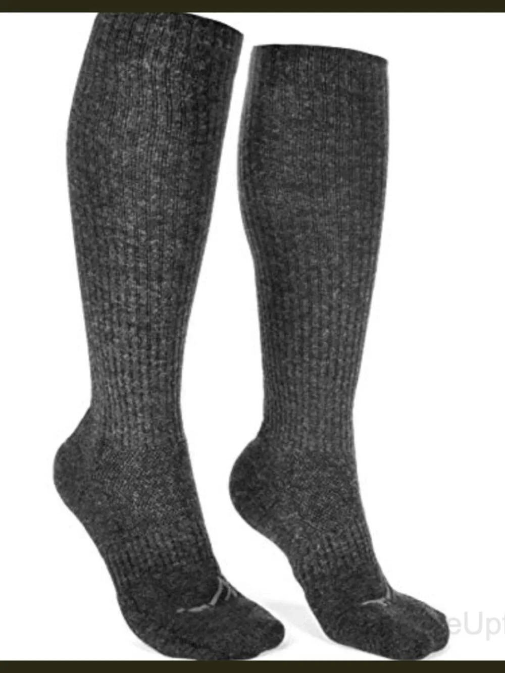 Merino Wool Blend Knee-High Compression Socks 25-30 mmHg Gradient Support